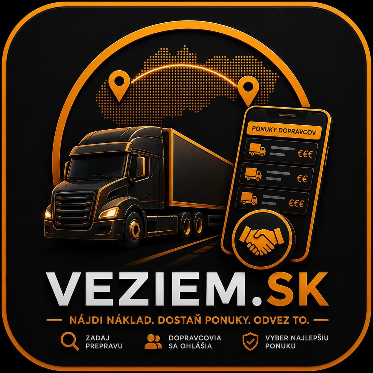 Veziem.sk — nájdi náklad, dostaň ponuky, odvez to